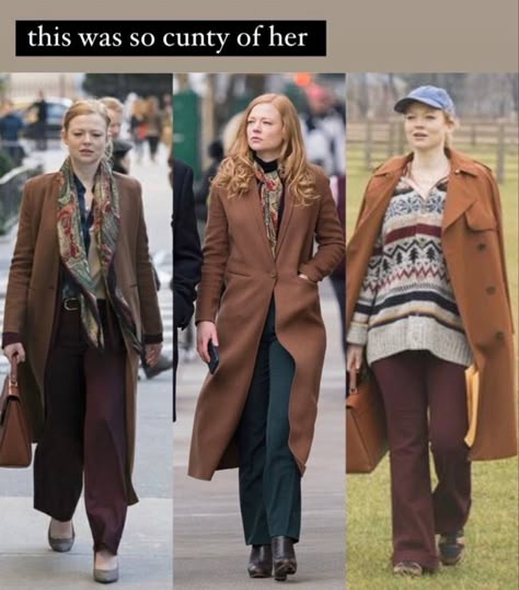 Succession Aesthetic Outfit, Succession Wardrobe, Sarah Snook Style, Succession Shiv Outfits, Wedding Dresses Celebrities, Shiv Roy Aesthetic, Siobhan Roy Style, Sara Snook, Warm Spring Color Palette