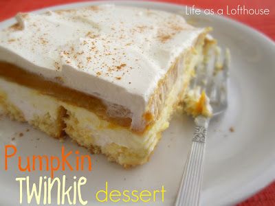 Twinkie Desserts, Whip Recipes, Life In The Lofthouse, Twinkie Cake, Best Pumpkin Pie, Pumpkin Desserts, Summer Dishes, Cookie Cups, Pumpkin Dessert