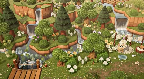 1,256 Likes, 43 Comments - 💙 Nora from Horrible Gaming 💙 (@_horriblegaming) on Instagram: “A wider shot of the overgrown streams on Floaroma 2.0 Save for hacks.As mentioned above and…” Horrible Gaming, Cottagecore Animal Crossing, Acnh Cottagecore, Animals Crossing, Forest Core, Animal Crossing Guide, Happy Home Designer, Animal Crossing Wild World, Island Theme