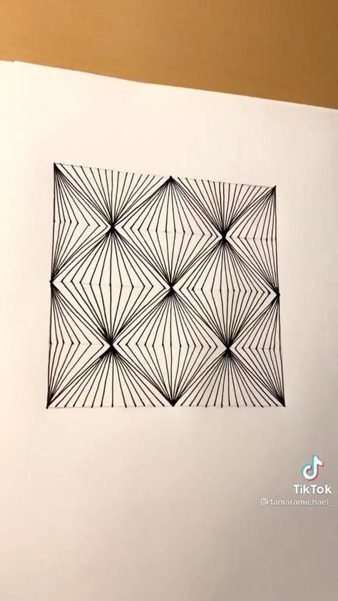 Simple drawing tutorial [Video] | Geometric design art, Doodle art designs, Mandala design art Big Art Canvas Ideas, Never Ending Doodle Patterns, Pen Line Art Illustrations, Straight Line Art Drawings, Zantangle Art Artwork, Line Art Drawings Simple, Full Page Sketches, Zendoodle Art Simple, Doodle Art Drawing Creative