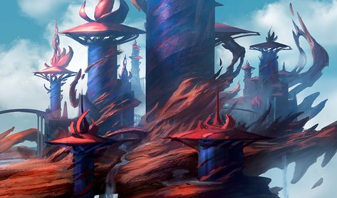 Planeswalker's Guide to Strixhaven | MAGIC: THE GATHERING Fantasy Plains, Mtg Art, Fantasy Concept, Fantasy Stuff, Dark Rose, Scene Art, D&d Dungeons And Dragons, Fantasy Places, Fantasy Map