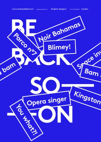 BE BACK SOON Contemporary Graphic Design, Contemporary Graphic, Typography Poster Design, Typographic Poster, Book Layout, Graphic Design Fun, Be Back Soon, Typographic Design, Typography Poster