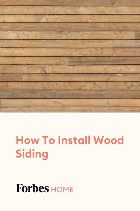 Easy to install, long-lasting and weatherproof, wood is an excellent siding material for so many homes. Not only does wood siding add natural beauty to an exterior, but it’s also DIY-friendly. #woodsiding #sidingideas #sidingdiy #woodsidingexterior #woodsidingchoices #forbeshome #forbesadvisor Diy Wood Siding Exterior, Upgrade Vinyl Siding Home, Newtech Wood Siding, Thermally Modified Wood Siding, Replacing Vinyl Siding, How To Install Vynil Siding, Vertical Wood Siding, Moving Advice, Siding Choices