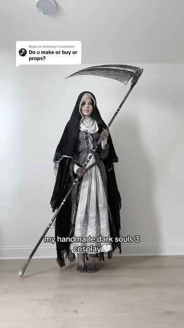 nora fawn on Instagram: "making my dark souls 3 sister friede cosplay 🖤" Sister Friede, Dark Souls Cosplay, Dark Souls 3, Dark Souls, Model Poses, Cosplay Costumes