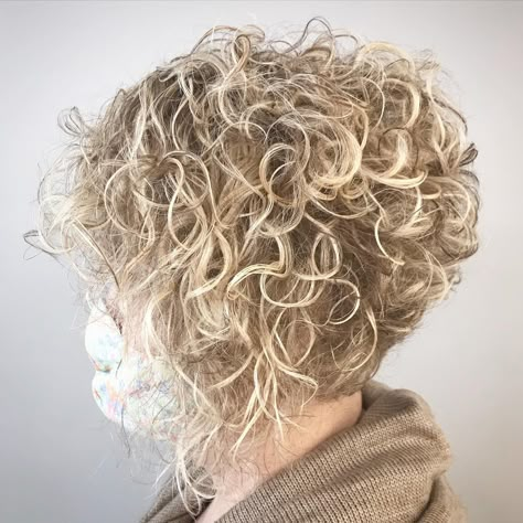 Permed Short Hairstyle Women, Short Permed Hairstyles Over 50, Short Permed Hairstyles Soft Curls Curly Bob, Permanent Curls Short, Short Hair Perm Women, Soft Perm Short Hair, Permed Bobs, Very Short Curly Haircuts, Permed Short Hairstyles