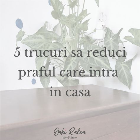 5 trucuri sa reduci praful din casa | Gabi Ralea DIY & Decor Helpful Hints, Diy And Crafts, Diy Decor, Tin, Home Decor Decals, Home Decor, Home Décor