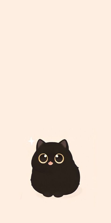 Made by me in Picsart Cat And Duck Drawing, Kitten Art Drawings, Black Cat Cartoon Wallpaper, Pop Cat Wallpaper, Black Cat Cute Drawing, Cute Black Cat Wallpaper, Cute Cat Wallpaper Cartoon, Cute Black Cat Drawing, Black Cat Wallpaper