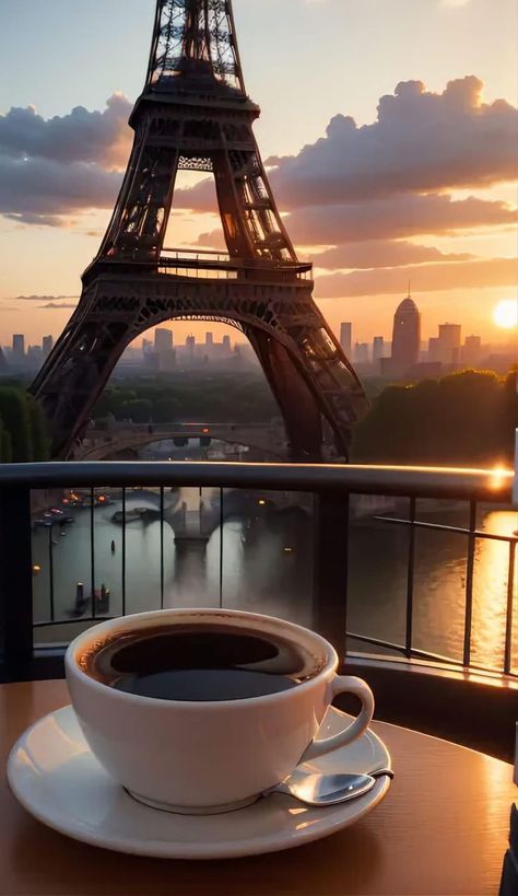 Eiffel Tower Pictures, Eiffel Tower Photography, Solo Traveling, Good Morning Tea, Coffee Cup Art, No Coffee, Vacation Goals, Photo Awards, Healthy Brain