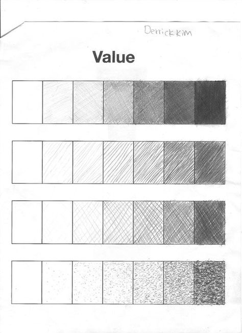 In colorimetry and color theory, lightness, also known as value or tone, is a representation of variation in the perception of a color or color space's brightness. It is one of the color appearance parameters of any color appearance model. Value Scale, Pencil Shading Techniques, Value Drawing, Geometric Shapes Art, Texture Drawing, Shading Techniques, Pencil Shading, Art Worksheets, Value In Art