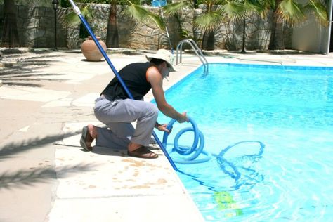 A pool is not something you fill up once and forget. It needs to be maintained, so we're sharing the pool service vitals you need to keep it fun for all. The post Everything You Need to Know About Pool Service appeared first on Life in a House . Swimming Pool Repair, Cleaning Pool Filters, Pool Resurfacing, Swimming Pool Service, Pool Cost, Swimming Pool Maintenance, Pool Repair, Swimming Pool Cleaning, Pool Contractors