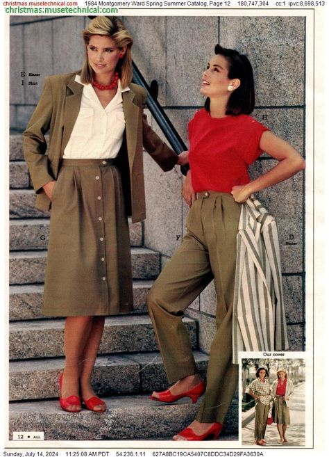 80s Woman Fashion, 80s Preppy Fashion, 80s Summer Fashion, 1987 Fashion, 80s Womens Fashion, 1980s Fashion Women, 1980 Fashion, Office Attire Women, Fashion 1980s