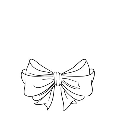 Ribbon Outline, Destiny Tattoo, Bow Tattoo Designs, Bow Drawing, Logo Online Shop, Clothing Png, Dandelion Tattoo, Tattoo Outline Drawing, Bow Tattoo