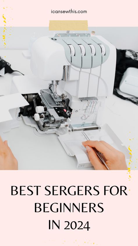 If you’re looking for the best sergers for beginners, this list will help you decide. Discover the most dependable, beginner-friendly overlock machines that are easy to learn and use – you’ll find below my top 3 picks. #sewing Serger Sewing Machine, Serger Projects Beginner, Brother 1034d Serger, Brother 1034d, Serger Projects, Serger Tips, Overlock Machine, Serger Sewing, My Top 3