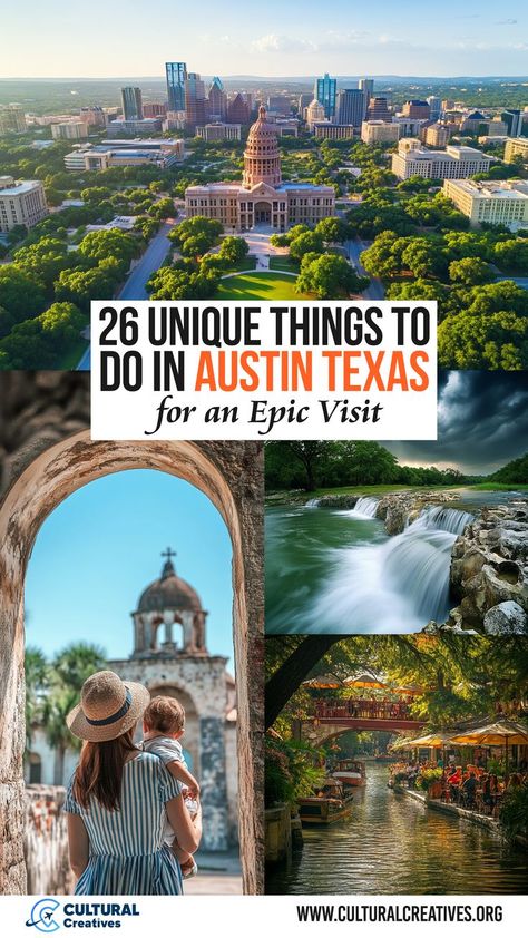 Aerial view of Austin, Texas with the state capitol, historic landmarks, and scenic rivers, highlighting 26 Unique Things to Do in Austin Texas for an Epic Visit. What To See In Austin Texas, Lady Bird Lake Austin Texas, Top Things To Do In Austin Texas, Day Trips From Austin Texas, University Texas Austin, Austin Girls Trip, Austin Core Aesthetic, Best Things To Do In Austin Texas, Austin Things To Do