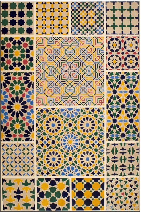 British architect and designer Owen Jones (1809-74). Grammar of Ornament, 1956. Grammar Of Ornament, Islamic Design Pattern, Owen Jones, Ornament Designs, Islamic Patterns, Islamic Art Pattern, Islamic Design, Islamic Pattern, Work Inspiration