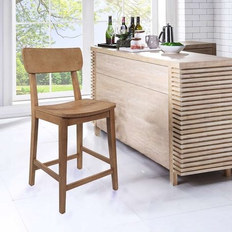 Rustic 24-inch Torino Wood Counter Stool - Bed Bath & Beyond - 10949277 Farmhouse Bar Stools, Wood Counter Stools, Wood Bar Stools, Wood Counter, Wood Bar, Counter Height Stools, Counter Bar Stools, Modern Farmhouse Kitchens, Kitchen Bar Stools