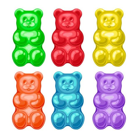 Gummy Bear Cartoon, Jelly Cartoon, Gummy Bear Art, Birthday Ads, Jesus Christ Illustration, Jelly Bear, Jelly Bears, Bear Vector, Jelly Babies