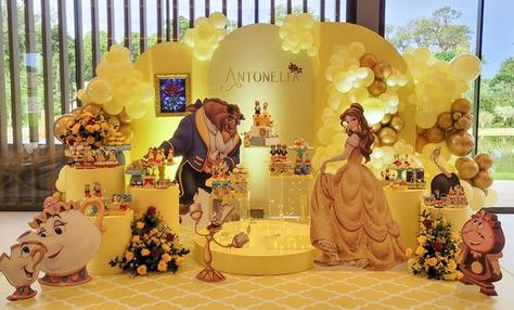 Beauty And The Best Birthday Party Ideas, Bella Birthday Party Ideas, Giant Butterfly Decorations, Beauty And The Beast Birthday Party, Belle Party Ideas, Belle Birthday Cake, Beauty In The Beast, Beauty And The Beast Cake, Beauty And The Beast Wedding Theme