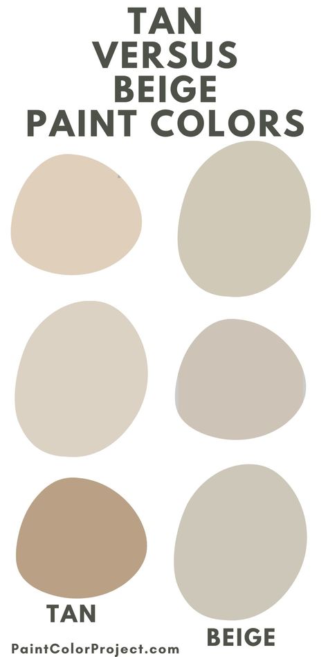 tan versus beige paint colors Sandy Beige Paint Color, Warm Tan Paint Colors, Warm Beige Paint Colors, Sand Paint Color, Beige Wall Paints, Tan Furniture, Shaker Beige, Tan Paint Colors, Cream Paint Colors