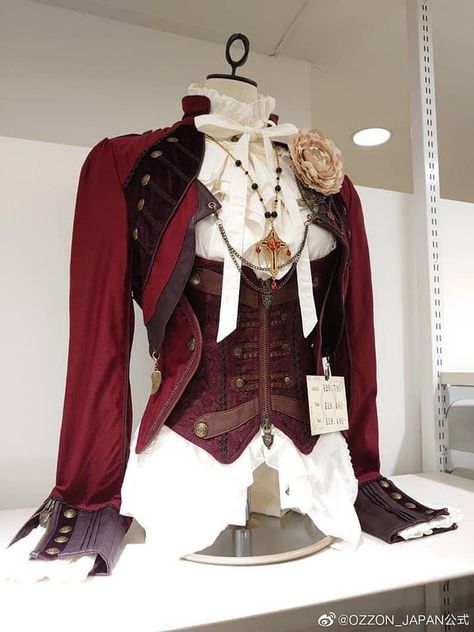 Old Fashion Male Clothes, Victorian Steampunk Fashion Male, Fancy Bard Clothes, Red Fancy Outfit Men, Genshin Inazuma Outfits, Vampire Fantasy Outfit, Classy Male Outfits Aesthetic, Red Ouji Fashion, Cupid Inspired Outfits Male