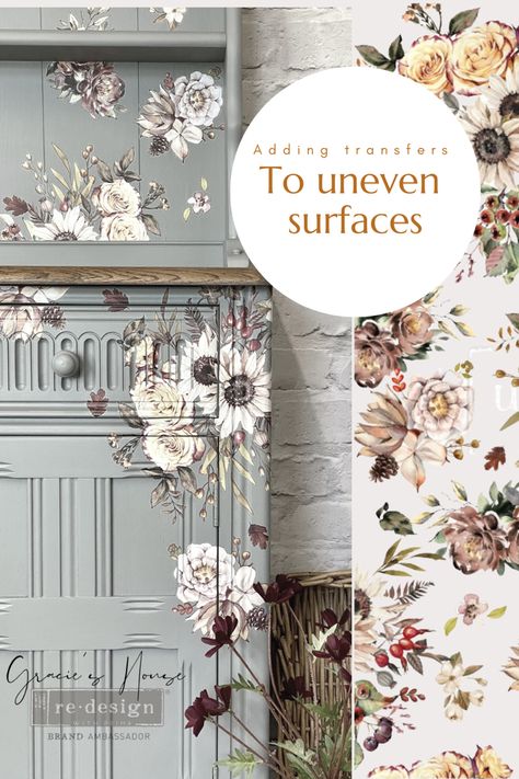 Prima Transfers On Furniture, Prima Transfers On Furniture Wood, Re Design With Prima Transfers, Redesign With Prima Moulds, Furniture Transfers For Sale Vine, Provincial Farmhouse, Prima Redesign, Diy Chinoiserie, Prima Transfers