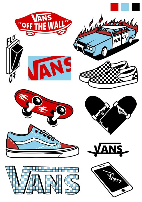 vans stickers design graphic sneakers sneakerslover vansshoes oldschool vans off the wall skateboard Vans Stickers Printable, Vans Off The Wall Sticker, Skate Board Stickers Aesthetic, Skater Stickers Printable, Vans Design Graphics, Stickers On Skateboard, Skate Stickers Skateboards, Vans Art Drawing, Stickers For Skateboards