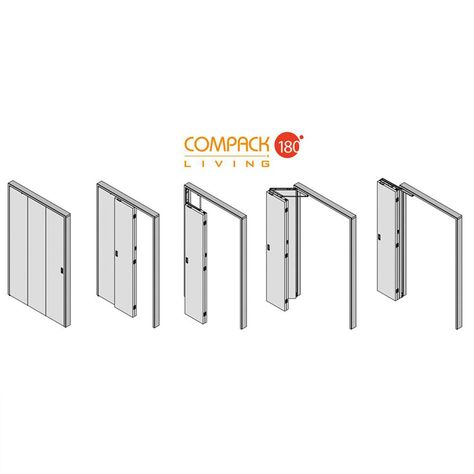 Compack 180 Tri-fold Door Hardware Set - Etsy Laundry Closet Doors, Home Space Saving Ideas, House Laundry Room Ideas, Screened Door, Pantry Laundry Room Combo, Boiler Cupboard, Sliding Door Room, Stairs Door, Folding Door Hardware