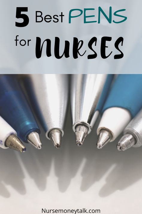 We've done the research of the best pens for nurses and nursing students. The must-have nurse pen is...(click through to see) #nursingstudent #nursingschool #nursegear #nursingstudentgear #productsfornurses #nursepen Nursing Bags For Nurses, Nurse Must Haves For Work, Nursing Students Must Haves, Nurse Must Haves, Nurse Pens, Nurse Pouch, Best Writing Pen, Nurse Supplies, Nurse Money