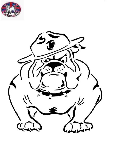 Image result for marine logo Marine Corps Art, Usmc Bulldog, Marine Logo, Military Emblems, Bulldog Drawing, Dog Glasses, Marines Logo, Military Party, Bulldog Tattoo