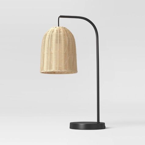 Addison Rattan Table Lamp Brown - Threshold™ : Target Bed Side Table Lamps, Rattan Table Lamp, Farmhouse Table Lamps, Rattan Shades, Rattan Lamp, Rattan Table, Practical Lighting, Nightstand Lamp, Table Lamp Base