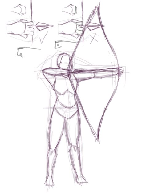 Drawing Poses Bow And Arrow, Archery Drawing Poses, Archery Pose Reference Drawing, Holding Bow And Arrow Reference Drawing, Bow Pose Drawing, Holding A Bow Reference, Bow Pose Reference Drawing, Archery Drawing Reference, Archer Drawing Reference