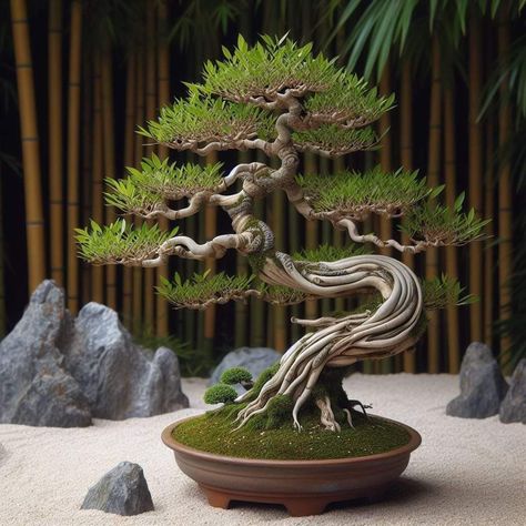 Dish Gardens, Tree Types, Bonsai Making, Bonsai Tree Types, Bonsai Ideas, Terrarium Ideas, Chinese Bamboo, Tree Garden, Dish Garden