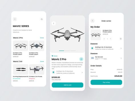 Drone purchase app | UI UX Design By: Alan Love Instagram: @ux.alanlove #ui #ux #appdesign #design #userinterface #graphicdesign #animation #mobile #code #website #web #webdesign #digitaldesign #webdesigner #webdeveloper #uiux #dribbble #behance #figma Drone App, Mobile Code, App Ui Ux Design, Web Design Graphic, User Experience Design, Mobile App Design, Adobe Photoshop Lightroom, Experience Design, App Ui