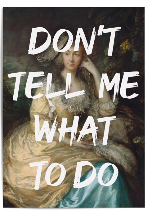 Discover the empowering and revolutionary world of Don't Tell Me What To Do Feminist Art. Let this collection ignite your passion for equality and inspire you to challenge societal norms! ➕ Printed on FineArt Paper for crisp sharp finishing with vibrant and vivid colour display. ➕ All of our Artwork is Custom Printed to order. ➕ Colours may vary due to different monitors/ screen settings. ➕ FRAMES are for display purposes only and are NOT included with your purchase. ➕ Print Size refers to the S Feminism Aesthetic Art, Retro Feminist Posters, Feminism In Art, Funny Feminist Art, Feminism Artwork, Edgy Posters, Women Empowerment Poster, Feminist Painting, Dark Feminism