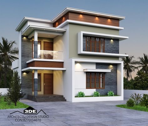 exterior 3d g+1 house elevation design contact:8270134670 #elevationdesign#modernhouse#contemporaryhouse#G+1elevationdesign#dephin#3dfrontelevation#contemporaryhouse#design G 1 Elevation Design, Model Houses, 2bhk House Plan, Elevation Design, Small House Design Plans, House Design Photos, Home Building Design, House Elevation, Front Elevation