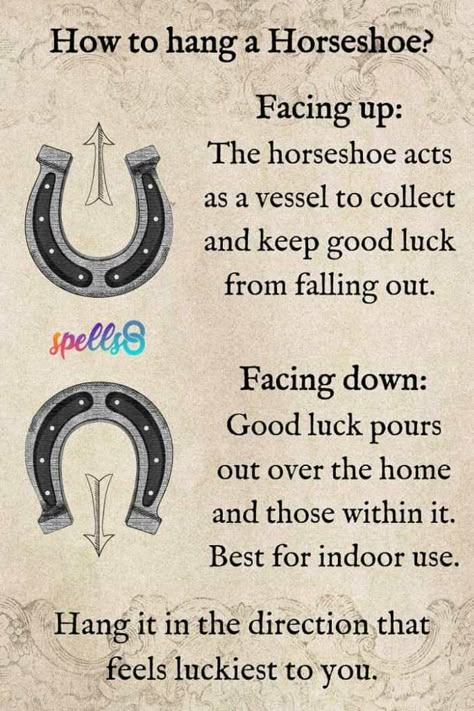 If you're interested in learning more about the mystical and practical aspects of horseshoes, and how they can be used to invite luck and transformation into your life, I invite you to read the full article by clicking the image. We will explore the history and cultural significance of horseshoes, their placement, and the rituals associated with them Horse Shoe Meaning, Horseshoe Witchcraft, Horseshoe Meaning, Good Luck Horseshoe, Symbol Of Luck, Good Luck Charms, Magick Spells, How To Hang, Lucky Horseshoe