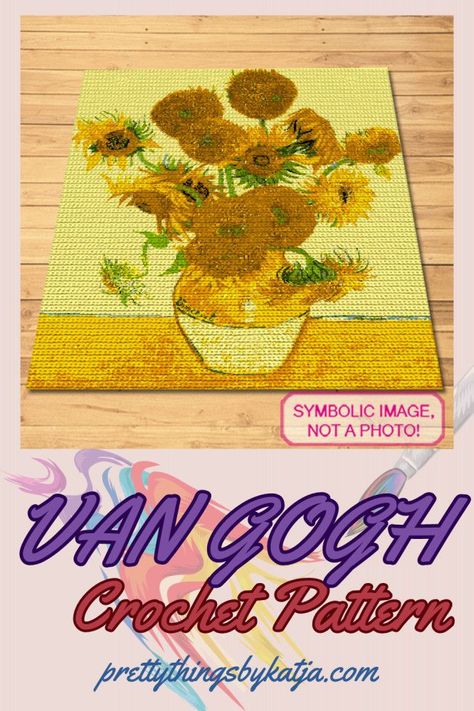 Art in stitches! Rediscover Vincent Van Gogh through a tapestry of crochet patterns that capture the essence of his legendary paintings. Click to learn more! Crochet Painting Patterns, Tapestry Blanket, Crochet Towel, Crochet Design Pattern, Tapestry Crochet Patterns, Crochet Tapestry, Granny Squares Pattern, Crochet Square, Granny Square Crochet Pattern