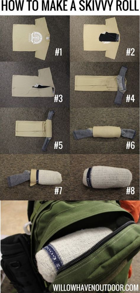 Tatuaje Hello Kitty, Survival Skills Life Hacks, Survival Life Hacks, Survival Techniques, Survival Life, Everyday Hacks, Bug Out Bag, Folding Clothes, Wilderness Survival