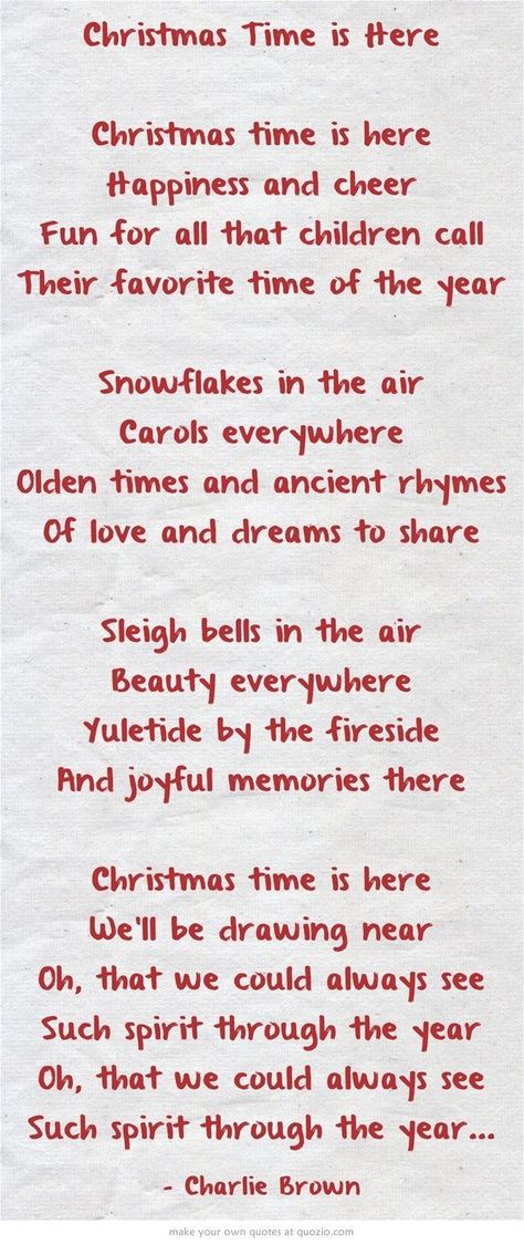 Here Lyrics, Vince Guaraldi, Nancy Wilson, Sleigh Bells, Christmas Poems, Christmas Time Is Here, Sleigh Bell, Christmas Songs, Charlie Brown Christmas