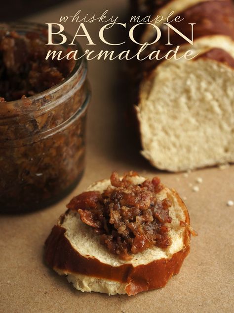 Bacon Marmalade, Marmalade Recipe, Bacon Jam, Candied Bacon, Maple Bacon, Sweet Sauce, Bacon Recipes, Jams & Jellies, Jam Recipes