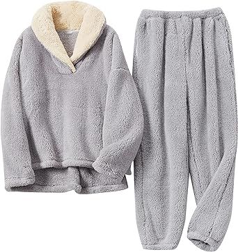 BOSECETA Fluffy Pajamas Set for Women Soft Comfy Fleece Pjs Pullover Pants Loose Plush Sleepwear Fuzzy Loungewear for Winter Fluffy Pjs, Fuzzy Pjs, Fuzzy Loungewear, Fluffy Pajamas, Fleece Pjs, Hygge Life, Fleece Pajamas, Pants Loose, Fame Dr