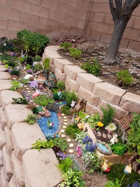 Alex Large Fairy Garden Ideas Backyards, Large Fairy Garden Ideas, Fairy Garden Design Ideas, Large Fairy Garden, Diy Fairy Garden, Indoor Fairy Gardens, Fairy Garden Ideas, Fairy Garden Designs, Faeries Gardens