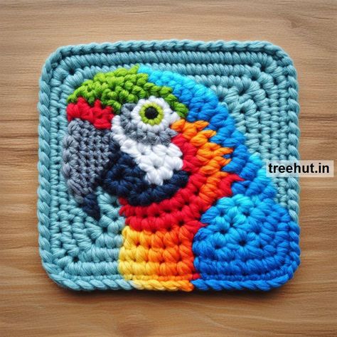 Child Art, Free Coloring Pages, Craft, Clipart, Art Ideas, Gardening at Treehut.in Crochet Flower Bunting, Yarn Coasters, Craft Clipart, Artistic Activities, Granny Square Pattern Free, Art Coloring Pages, Crochet Garden, Crochet Beach Bags, Crochet Fruit