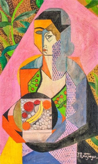 Metzinger Jean | Untitled | MutualArt Jean Metzinger, Cubist Portraits, Bright Colors Art, Horse Star, Artist Collective, Georges Braque, Oil On Canvas Painting, Western Art, Cubism