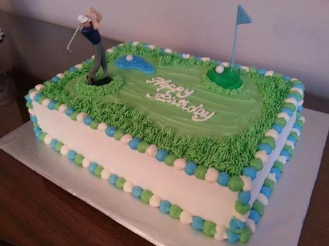 Golf Grooms Cake, Golfer Cake, Golf Birthday Cakes, 90th Birthday Cakes, 18th Cake, Golf Cake, Golf Birthday, Cakes For Men, 11th Birthday