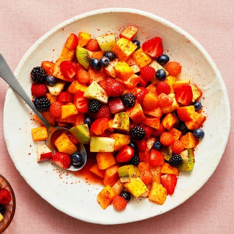 Honey and Bitters Fruit Salad Recipe | Epicurious Best Fruit Salad, Fruit Salad Recipe, Easy Roast Chicken, Lemon Zucchini, Creamy Mushroom Pasta, Cherry Tomato Pasta, Best Pumpkin Pie, Honey Syrup, Berry Fruit