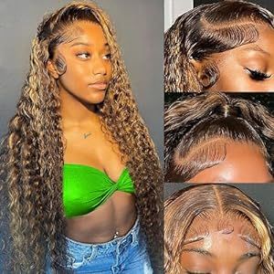 13X6 4/27 lace front Lace Front Wigs Human Hair Pre Plucked with Baby Hair. #hairstyles #curlyhairstyles #aesthetic hairstyles #cutehairstyles #wigs #lacefrom #wigstyles #lacefronthairstyles #lacefrontwigstyles #coloredwigsforblackwomen Pink Ombre Lace Front Wig, Brown Ombre Lace Front Wig, Blonde Curly Wig, Curly Lace Frontal, Good Quality Wigs, Ombre Lace Front, Best Hair Dye, Aesthetic Hairstyles, Curly Bob Wigs