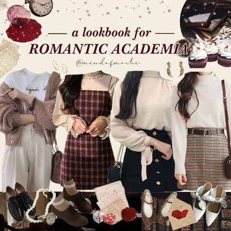 Romantic Academia Aesthetic Outfit, Romantic Academia Outfits, Soft Academia Aesthetic, Romantic Academia Aesthetic, Soft Academia, Academia Aesthetic Outfit, Romantic Academia, Private Schools, Mixed Patterns