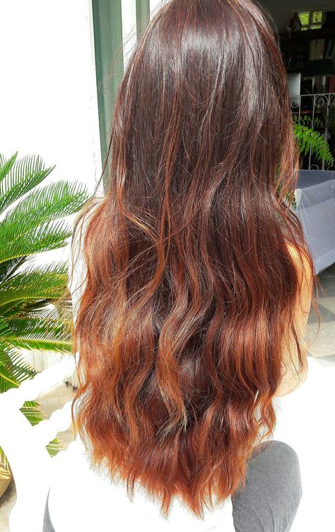 Baylage Straight Hair, Hair Ginger Brown, Ginger Brown Hair, Red Hair Pictures, Auburn Hair Balayage, Baylage Hair, Mahogany Hair, Hair Ginger, Red Hair Looks