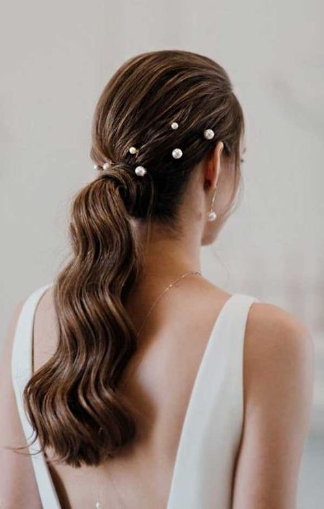 35 Latest And Cute Ponytail Hairstyles For Women Bridal Ponytail, Wedding Ponytail, Cute Ponytail Hairstyles, Wedding Hairstyles And Makeup, Ponytail Hairstyles Easy, Cute Ponytails, Hairdo Wedding, Peinados Recogidos, Trendy Hairstyle